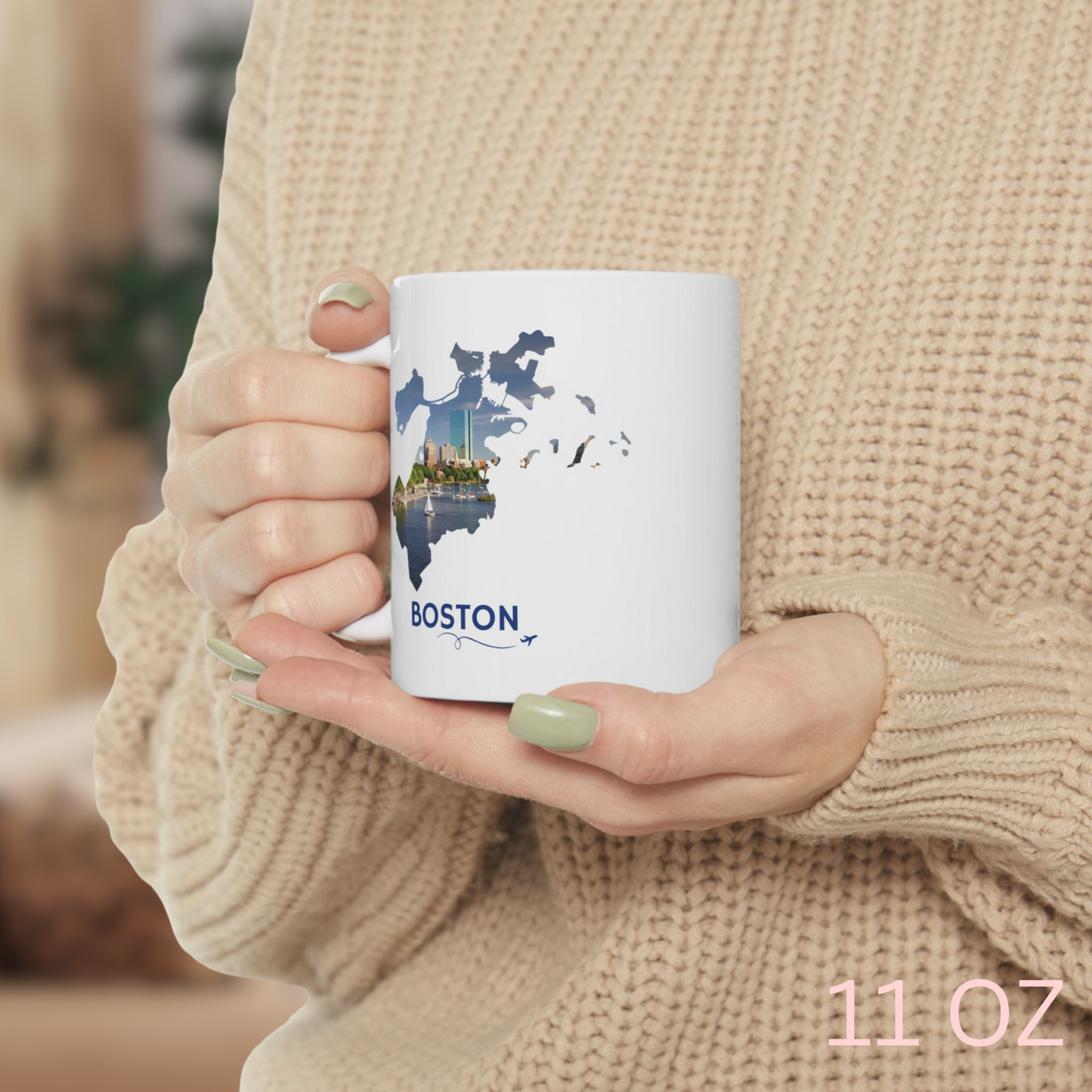 Boston Mug | City Skyline & Sailboat on the Charles River – We Live It