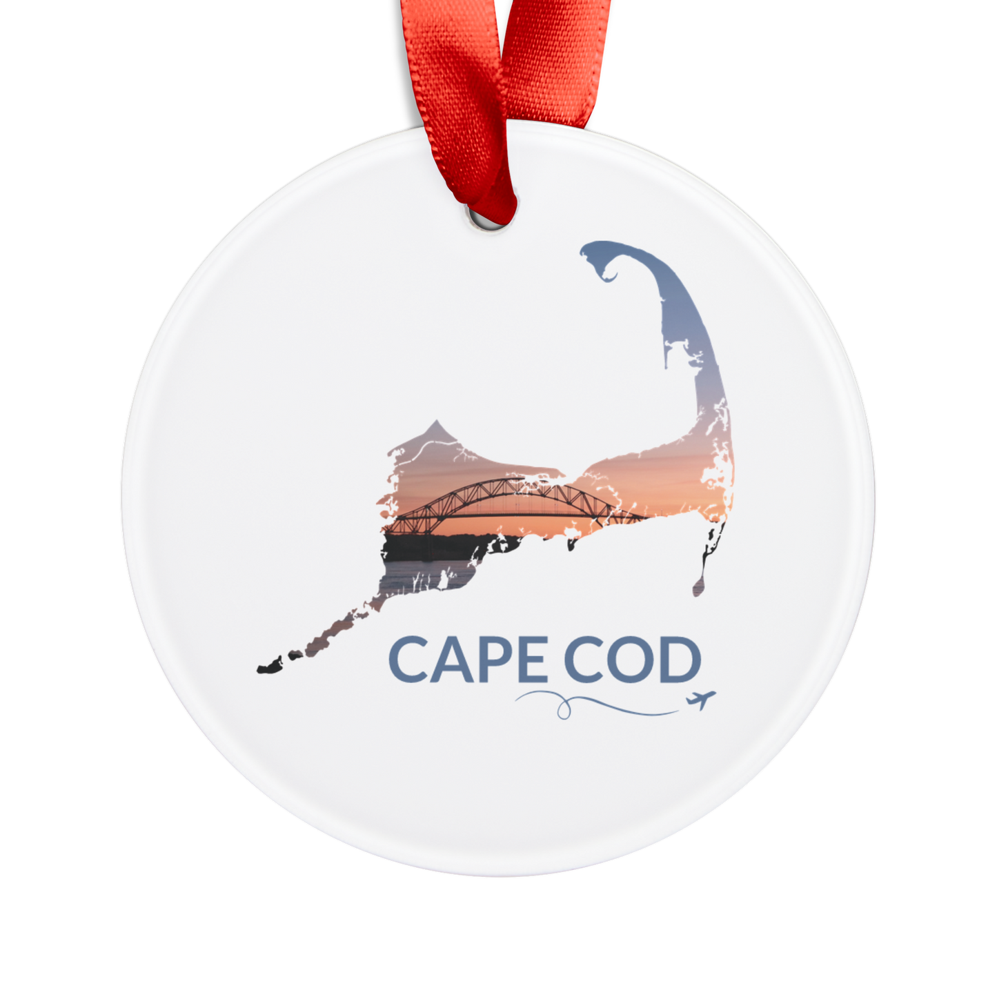 Bourne Bridge Sunset Ornament | Cape Cod, Massachusetts
