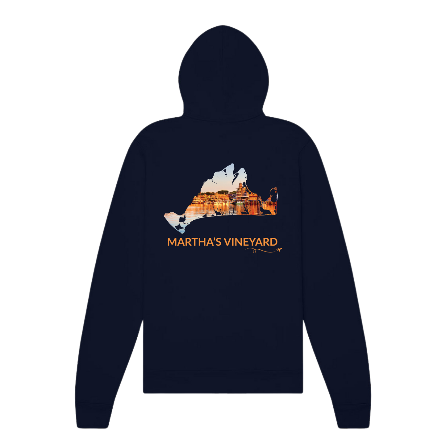 Oak Bluffs Harbor Sunset Zip-Up Hoodie | Martha’s Vineyard, Massachusetts