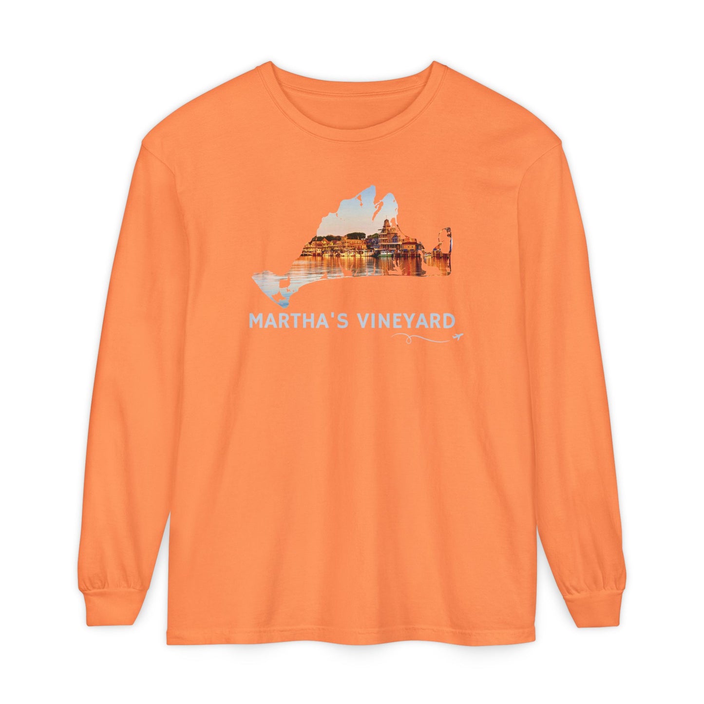 Martha’s Vineyard Long Sleeve Shirt | Oak Bluffs Harbor Sunset