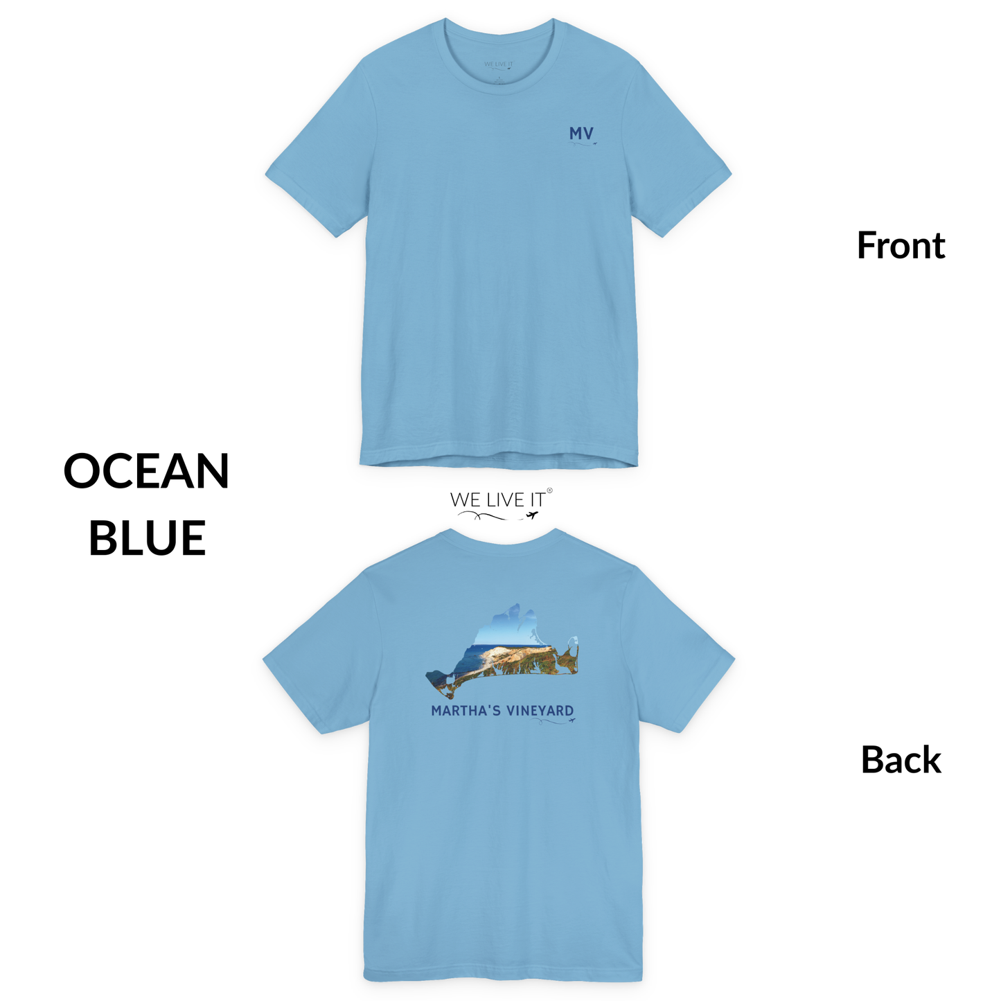 Martha’s Vineyard T-Shirt | Aquinnah Cliffs & Ocean