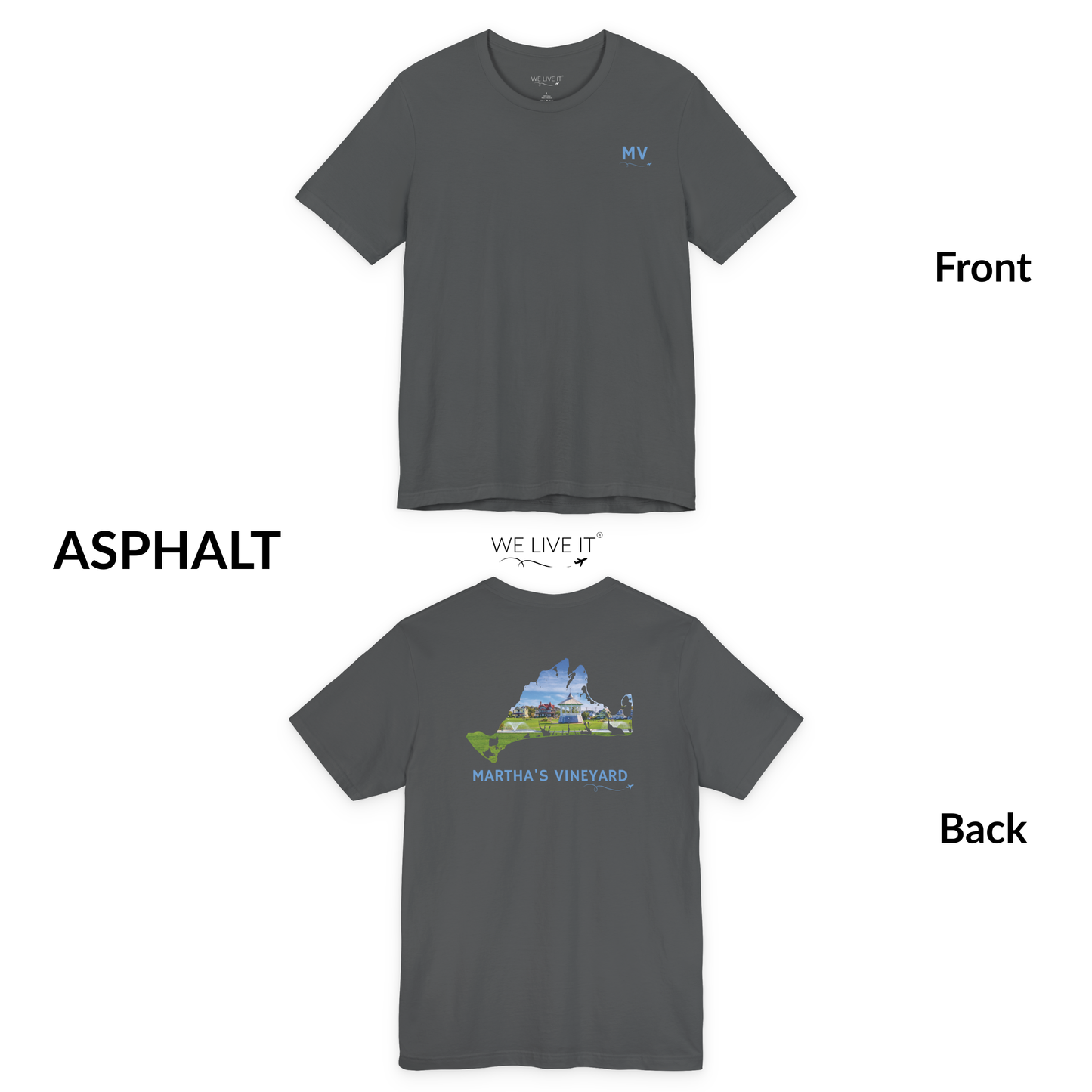 Martha’s Vineyard T-Shirt | MV Front Ocean Park Gazebo & Cottages Back