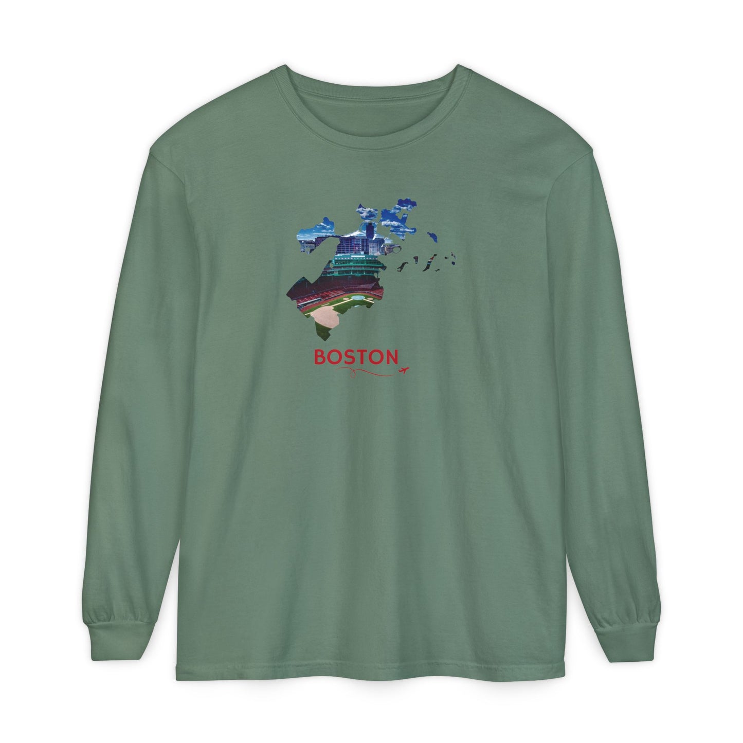 Fenway Park Long Sleeve Shirt | Boston City Outline Tee