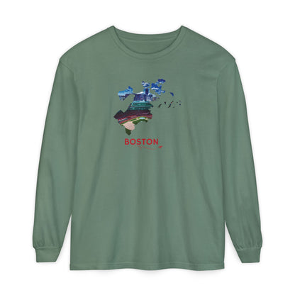 Fenway Park Long Sleeve Shirt | Boston City Outline Tee