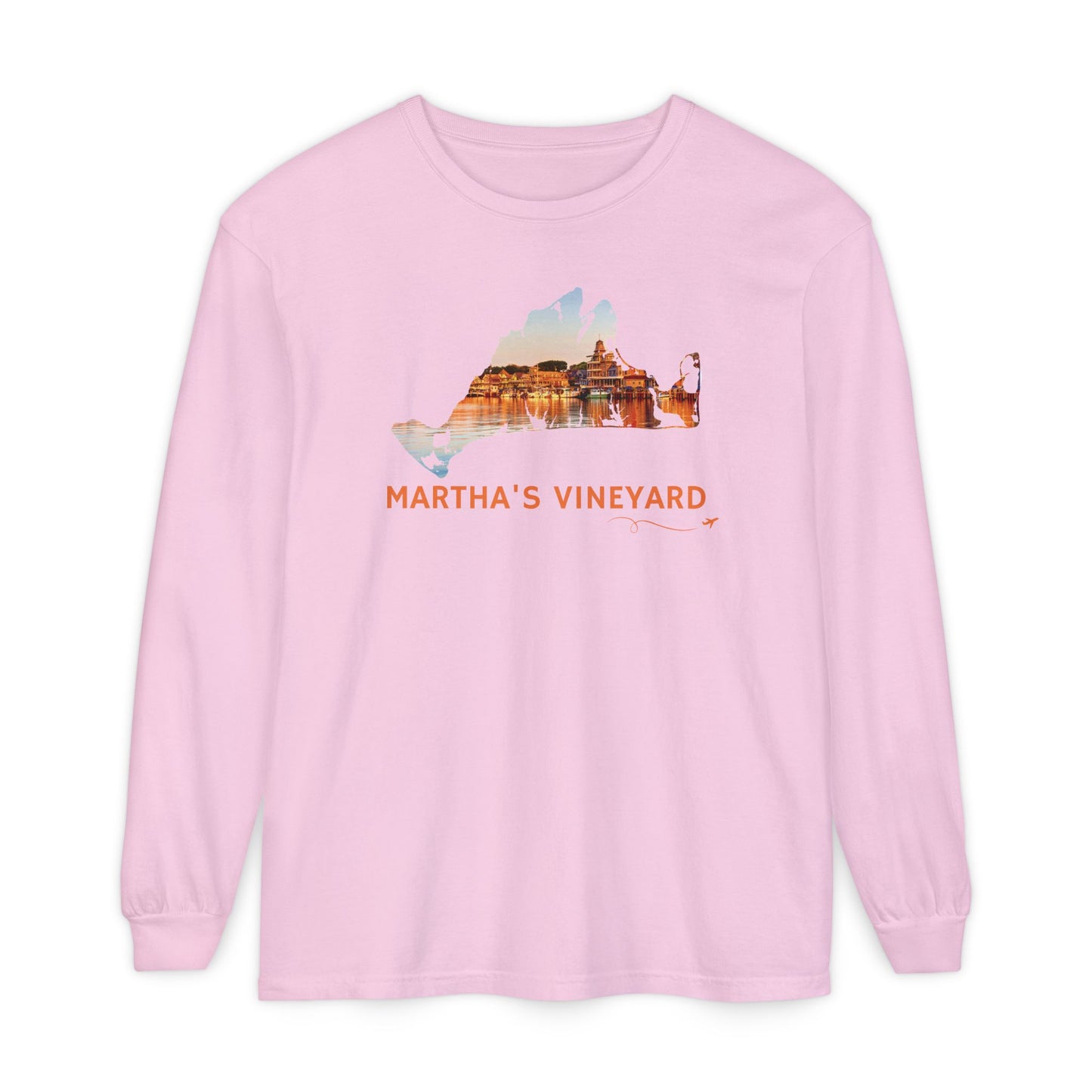 Martha’s Vineyard Long Sleeve Shirt | Oak Bluffs Harbor Sunset