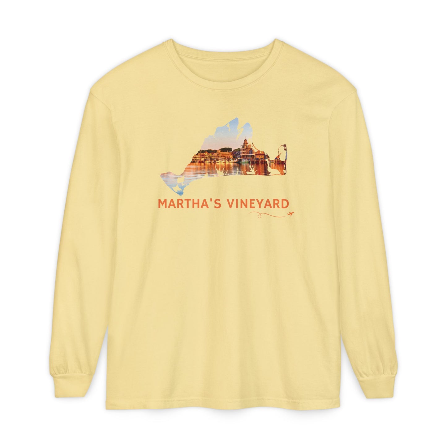 Martha’s Vineyard Long Sleeve Shirt | Oak Bluffs Harbor Sunset