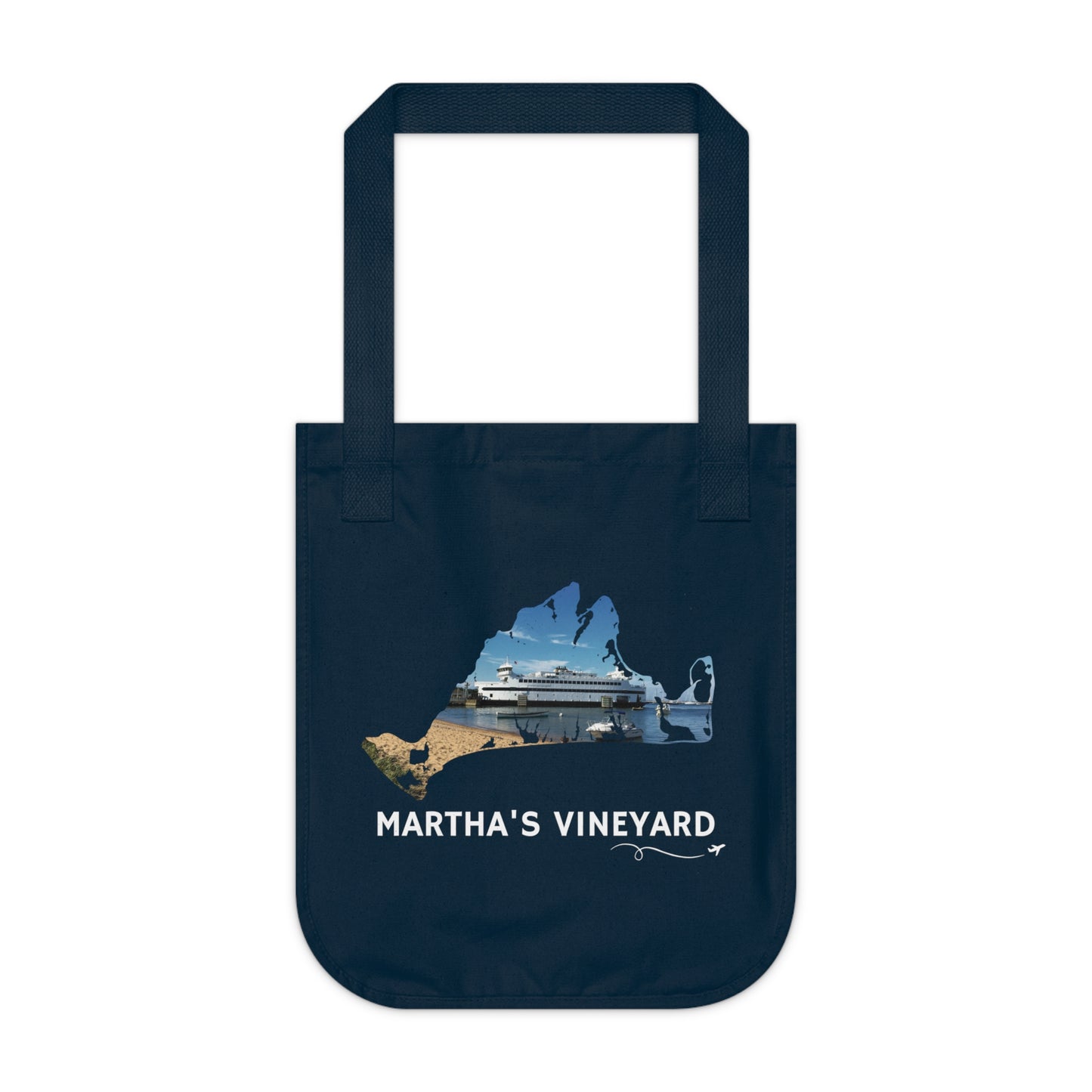 Martha’s Vineyard Tote Bag | Vineyard Haven Steamship Coastal Design