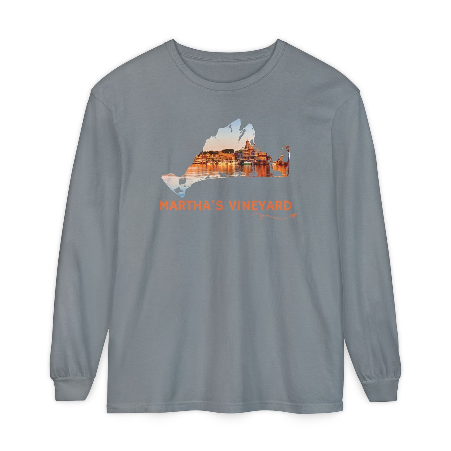 Martha’s Vineyard Long Sleeve Shirt | Oak Bluffs Harbor Sunset