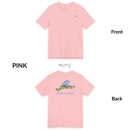 Martha’s Vineyard T-Shirt | MV Front Ocean Park Gazebo & Cottages Back