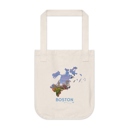 Boston Tote Bag | Skyline Cotton Candy Sunset Carryall