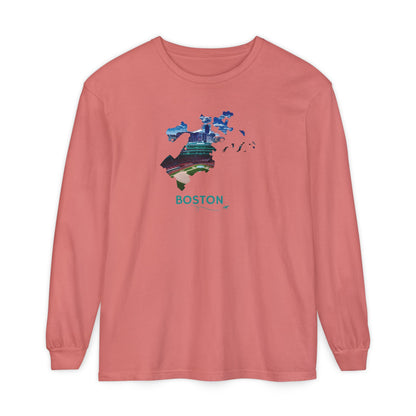 Fenway Park Long Sleeve Shirt | Boston City Outline Tee