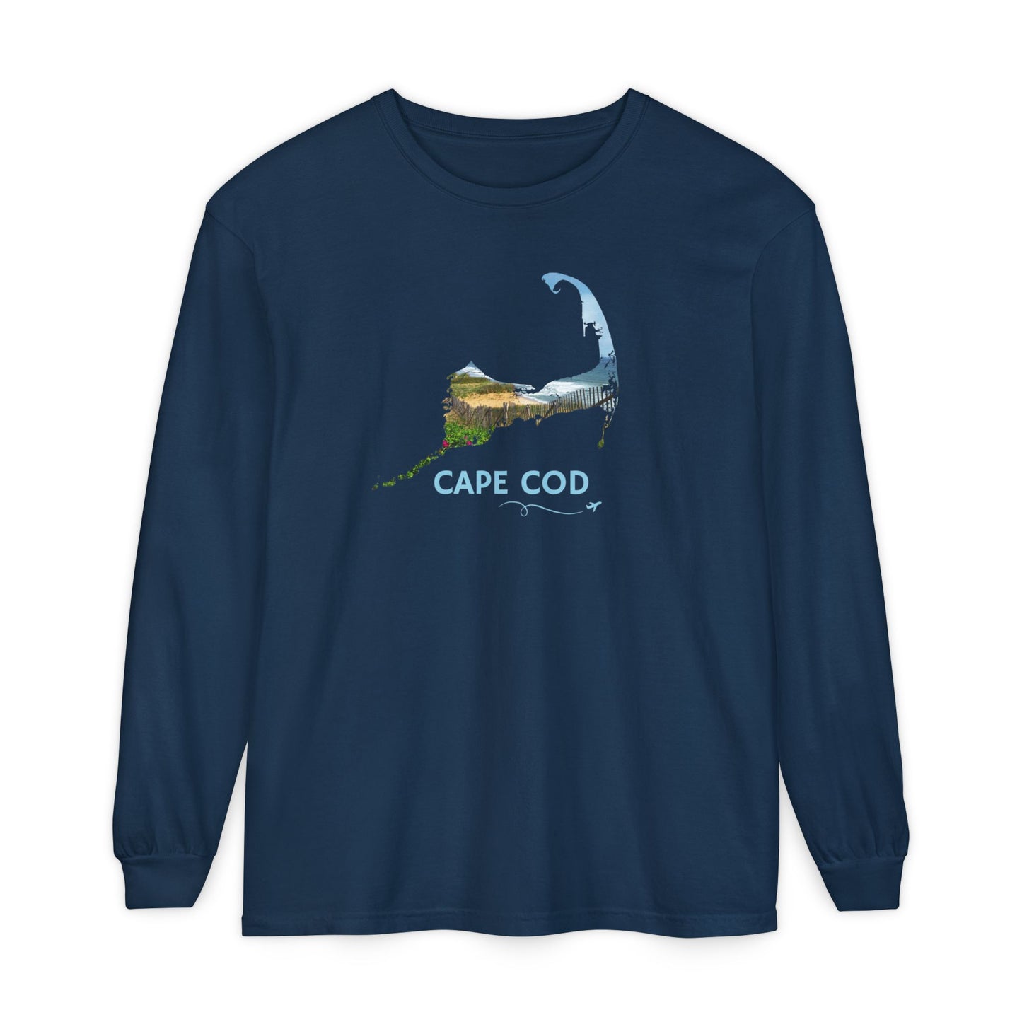 Cape Cod Long Sleeve Shirt | Beach Roses & Coastal Dunes