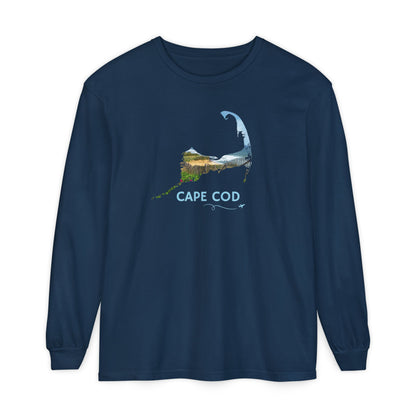 Cape Cod Long Sleeve Shirt | Beach Roses & Coastal Dunes