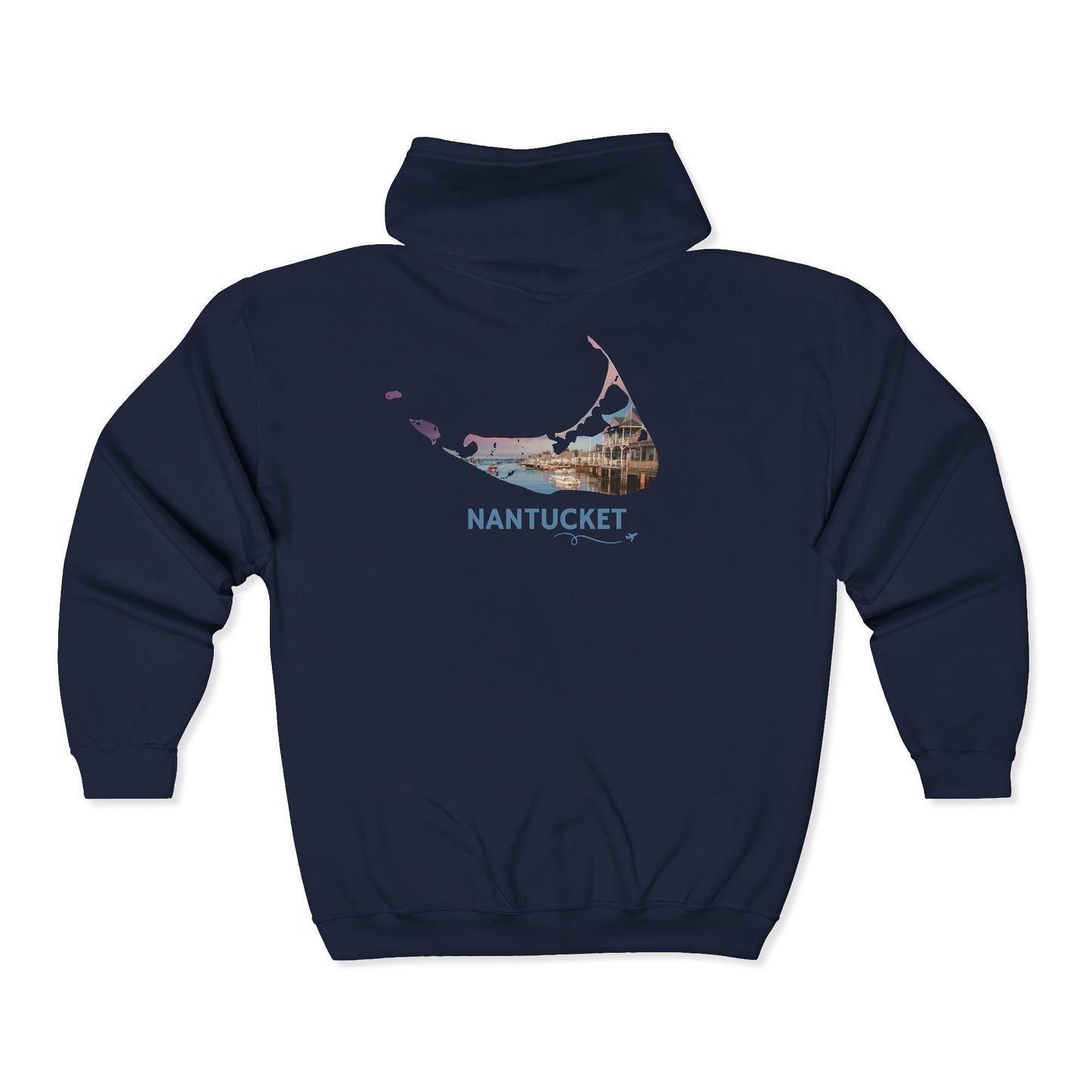 Nantucket Zip-Up Hoodie | Easy Street Harbor Coastal Sweatshirt