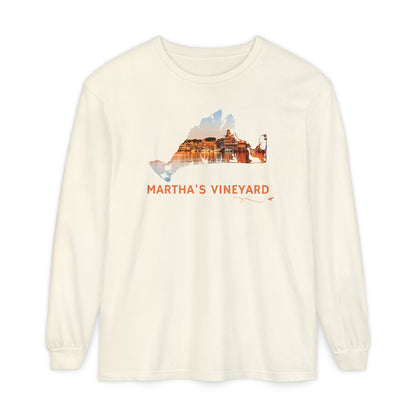 Martha’s Vineyard Long Sleeve Shirt | Oak Bluffs Harbor Sunset