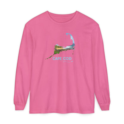 Cape Cod Long Sleeve Shirt | Beach Roses & Coastal Dunes