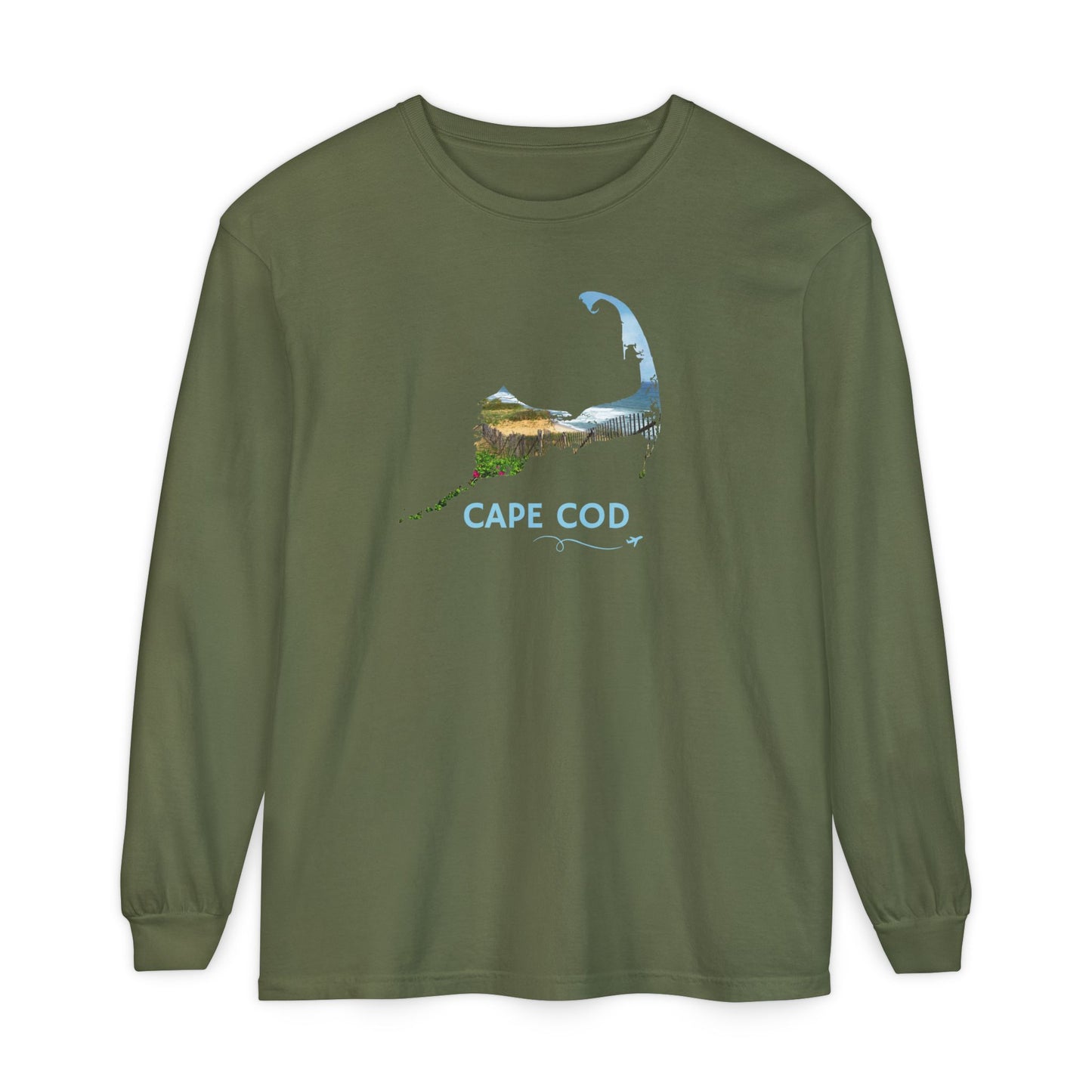 Cape Cod Long Sleeve Shirt | Beach Roses & Coastal Dunes