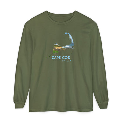 Cape Cod Long Sleeve Shirt | Beach Roses & Coastal Dunes