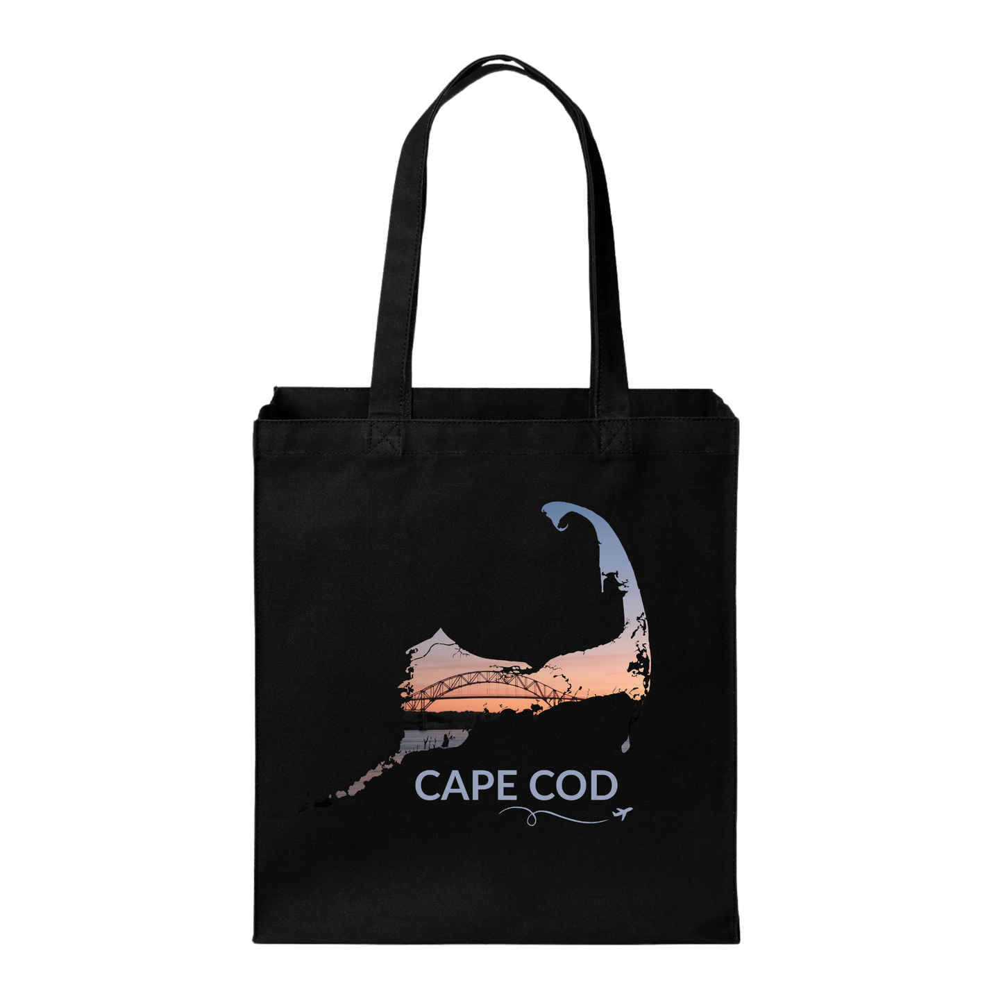 Bourne Bridge Sunset Tote Bag | Cape Cod, Massachusetts