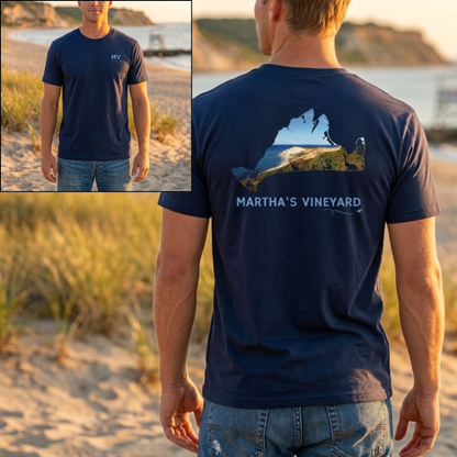 Martha’s Vineyard T-Shirt | Aquinnah Cliffs & Ocean