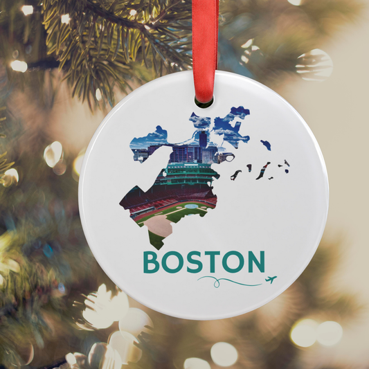 Boston Fenway Park Ornament | Boston Map Keepsake – We Live It