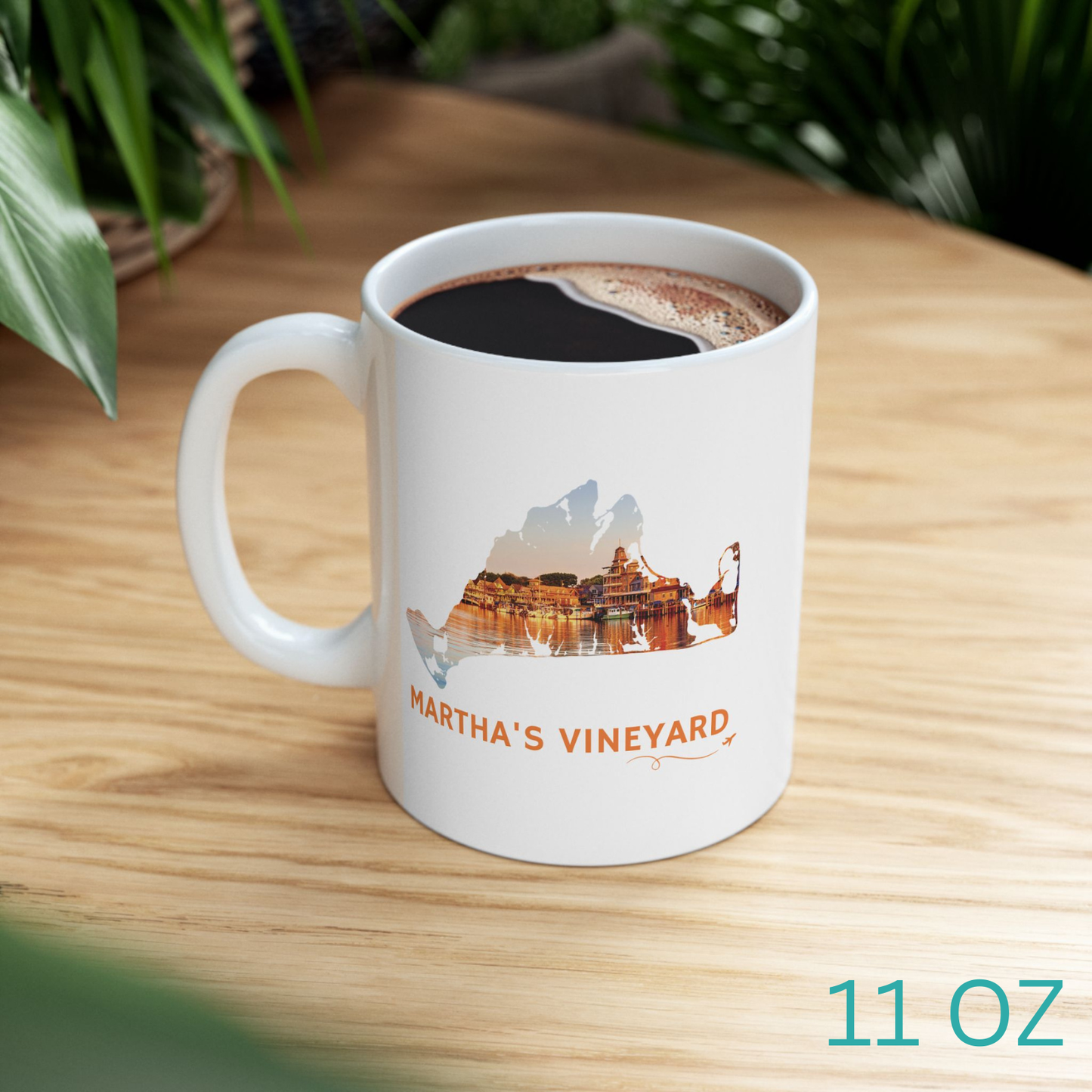 Martha’s Vineyard Mug | Oak Bluffs Harbor Sunset Ceramic Coastal Drinkware – We Live It