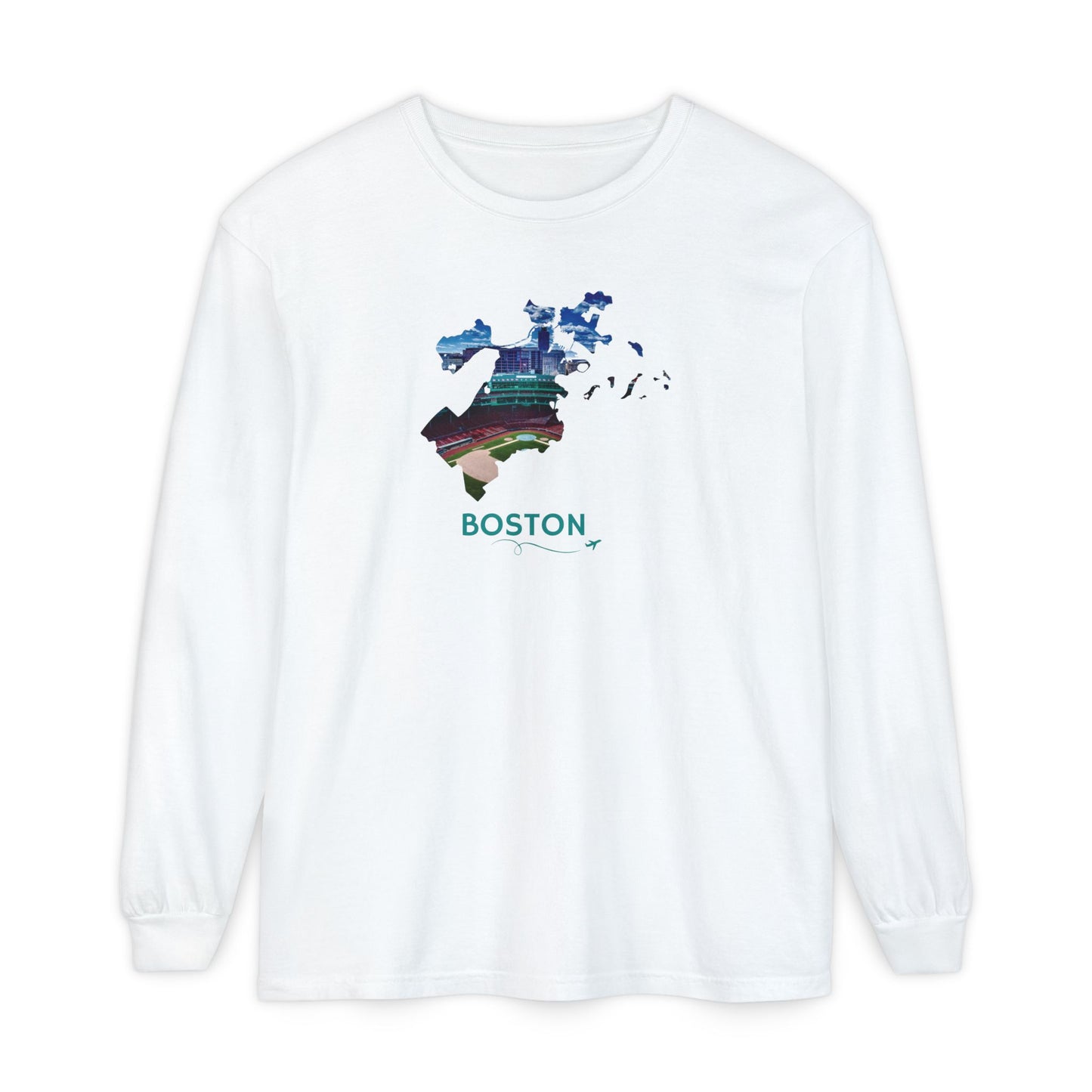 Fenway Park Long Sleeve Shirt | Boston City Outline Tee