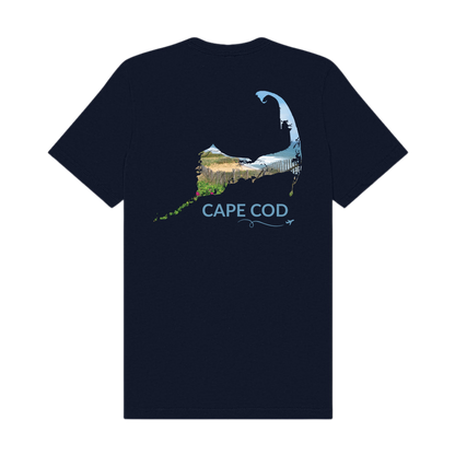 Cape Cod Beach Fence & Roses T-Shirt | Massachusetts