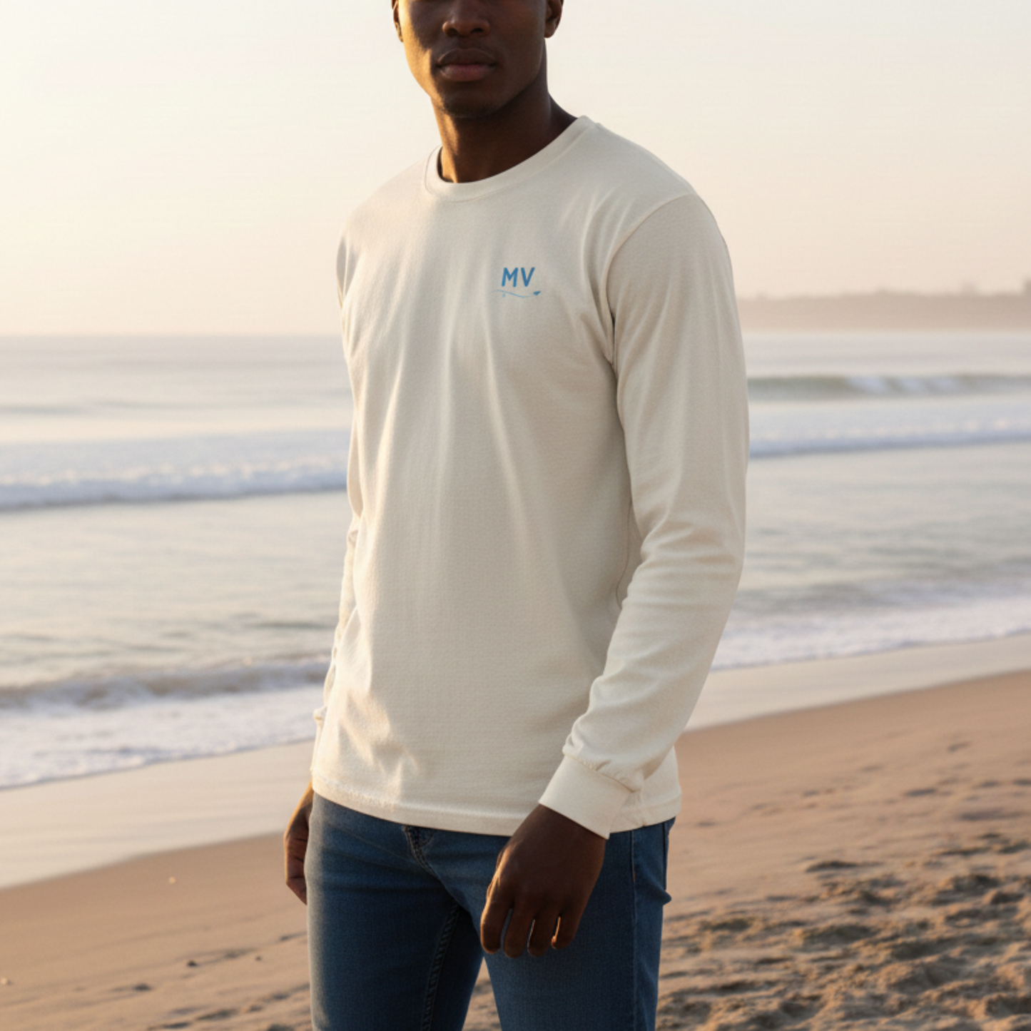 Martha’s Vineyard Outline Long Sleeve | MV Front & Ocean Park Back