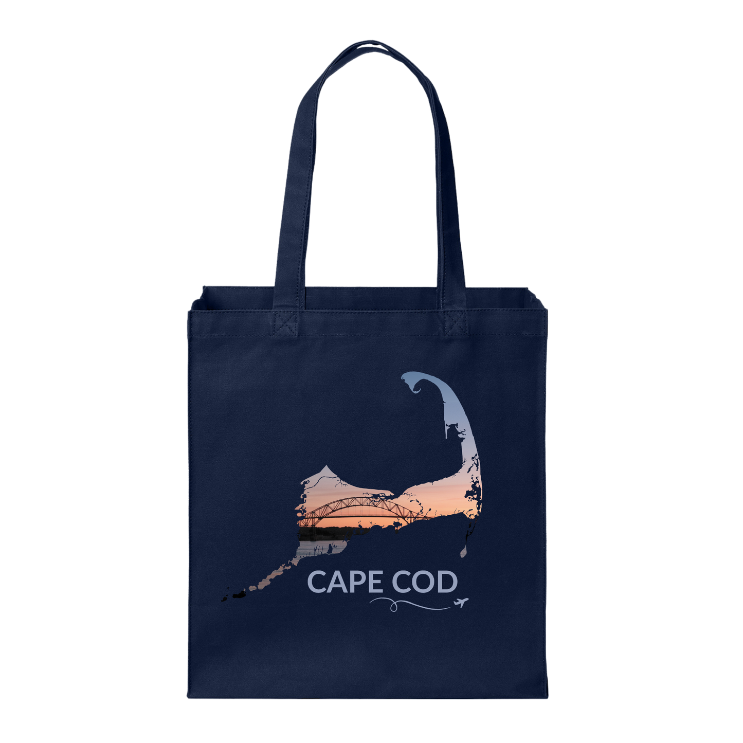 Bourne Bridge Sunset Tote Bag | Cape Cod, Massachusetts