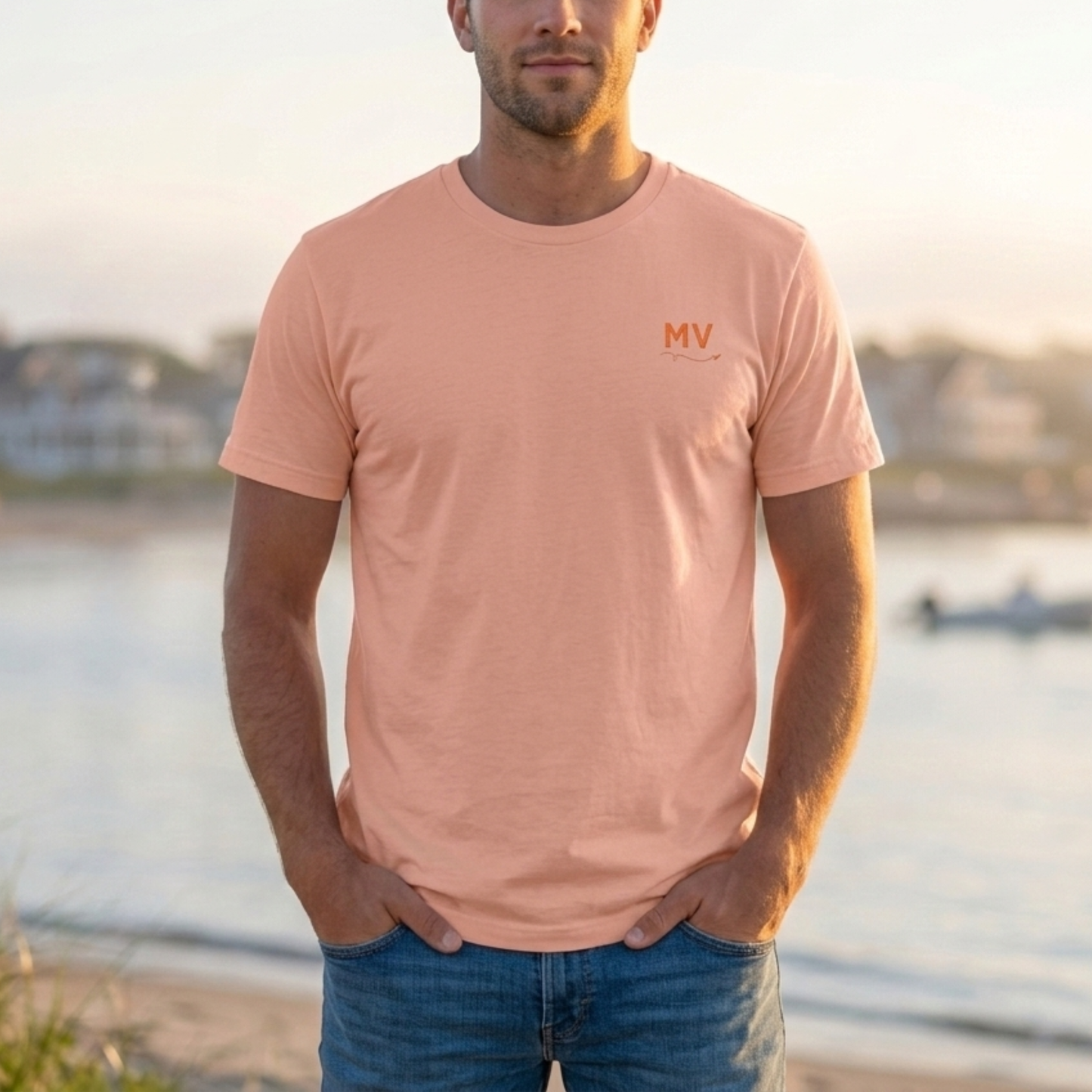 Martha’s Vineyard T-Shirt | Oak Bluffs Harbor Sunset