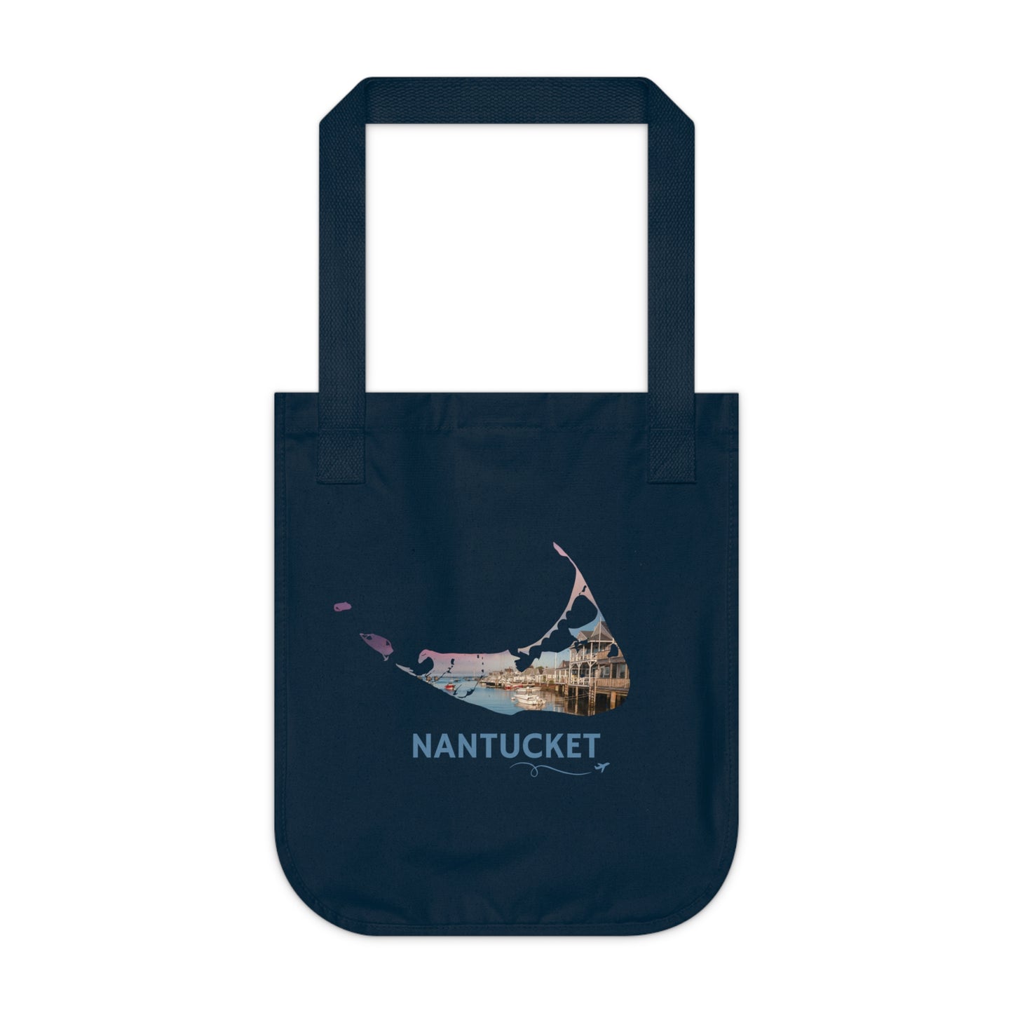 Nantucket Tote Bag | Easy Street Harbor Sunset Coastal Design