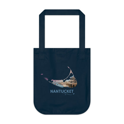 Nantucket Tote Bag | Easy Street Harbor Sunset Coastal Design