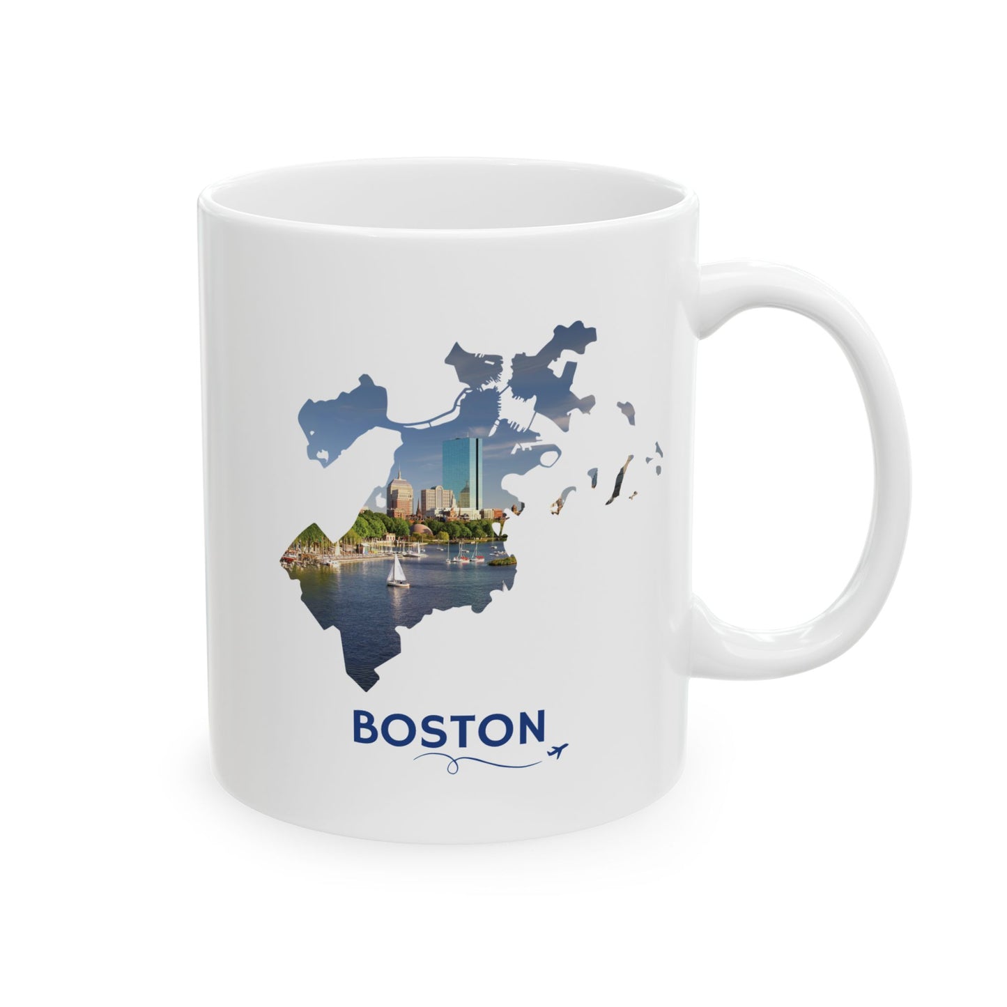 Boston Mug | City Skyline & Sailboat on the Charles River – We Live It