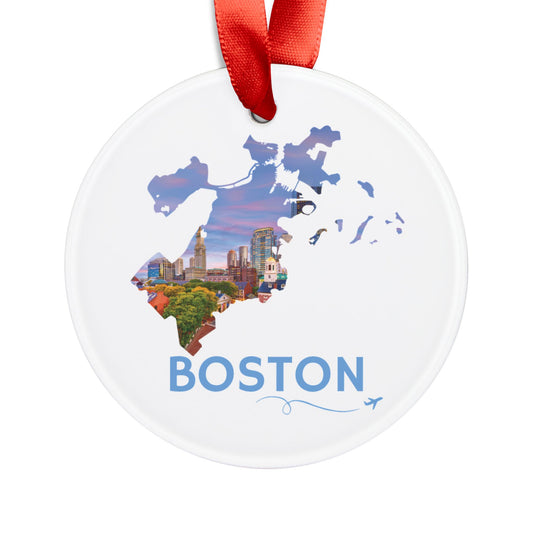 Boston Ornament | Faneuil Hall, Quincy Market & Custom House Tower Skyline Keepsake – We Live It
