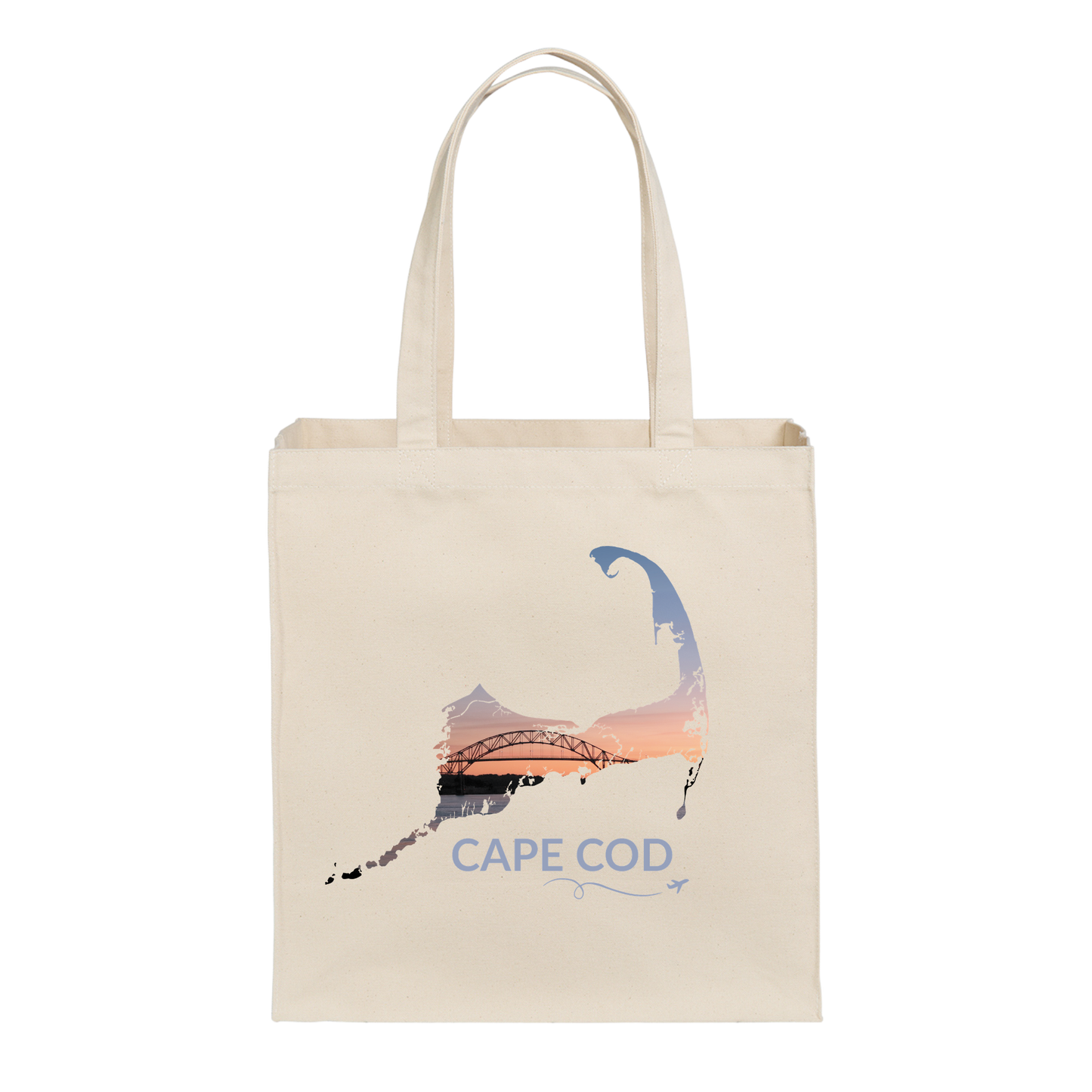 Bourne Bridge Sunset Tote Bag | Cape Cod, Massachusetts