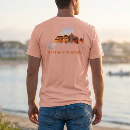 Martha’s Vineyard T-Shirt | Oak Bluffs Harbor Sunset