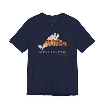 Martha’s Vineyard T-Shirt | Oak Bluffs Harbor Sunset