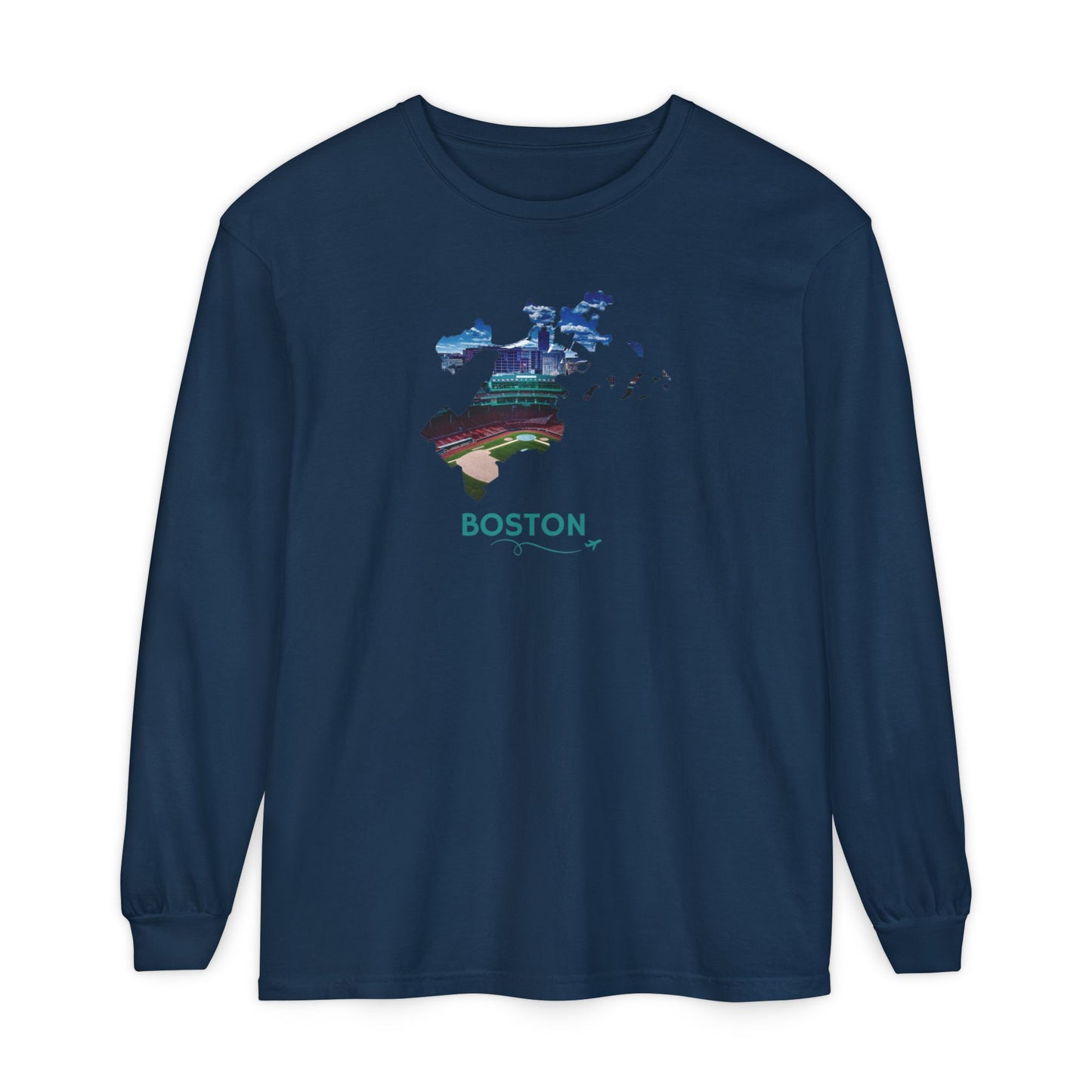 Fenway Park Long Sleeve Shirt | Boston City Outline Tee