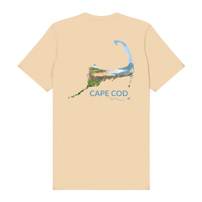 Cape Cod Beach Fence & Roses T-Shirt | Massachusetts