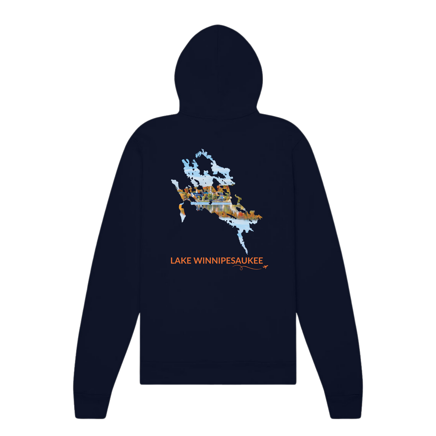 Lake Winnipesaukee Foliage Zip-Up Hoodie | New Hampshire