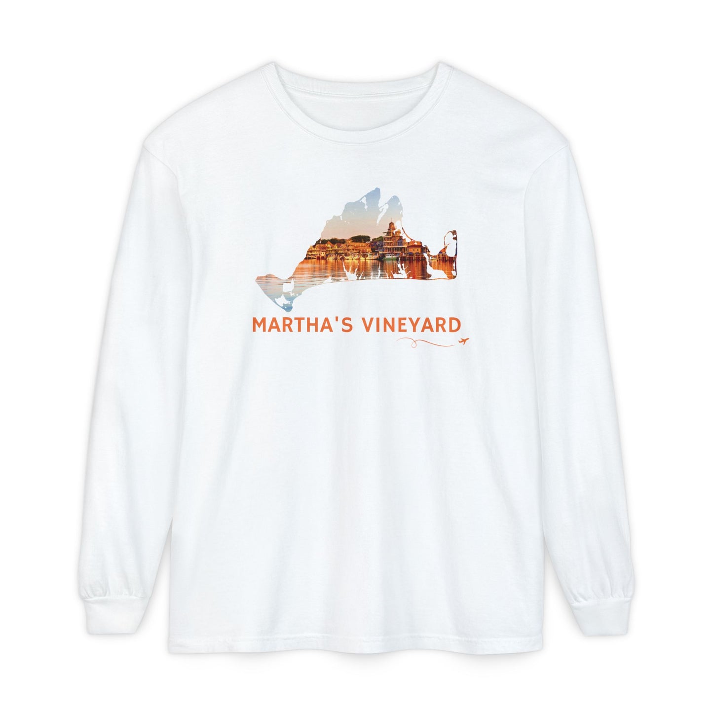 Martha’s Vineyard Long Sleeve Shirt | Oak Bluffs Harbor Sunset