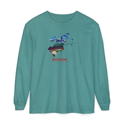 Fenway Park Long Sleeve Shirt | Boston City Outline Tee