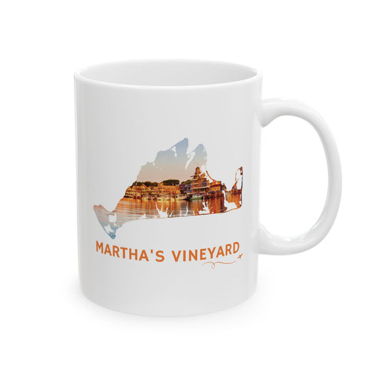 Martha’s Vineyard Mug | Oak Bluffs Harbor Sunset Ceramic Coastal Drinkware – We Live It