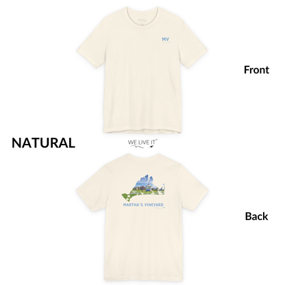 Martha’s Vineyard T-Shirt | MV Front Ocean Park Gazebo & Cottages Back