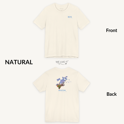 Boston T-Shirt | BOS Front & Faneuil Hall Back