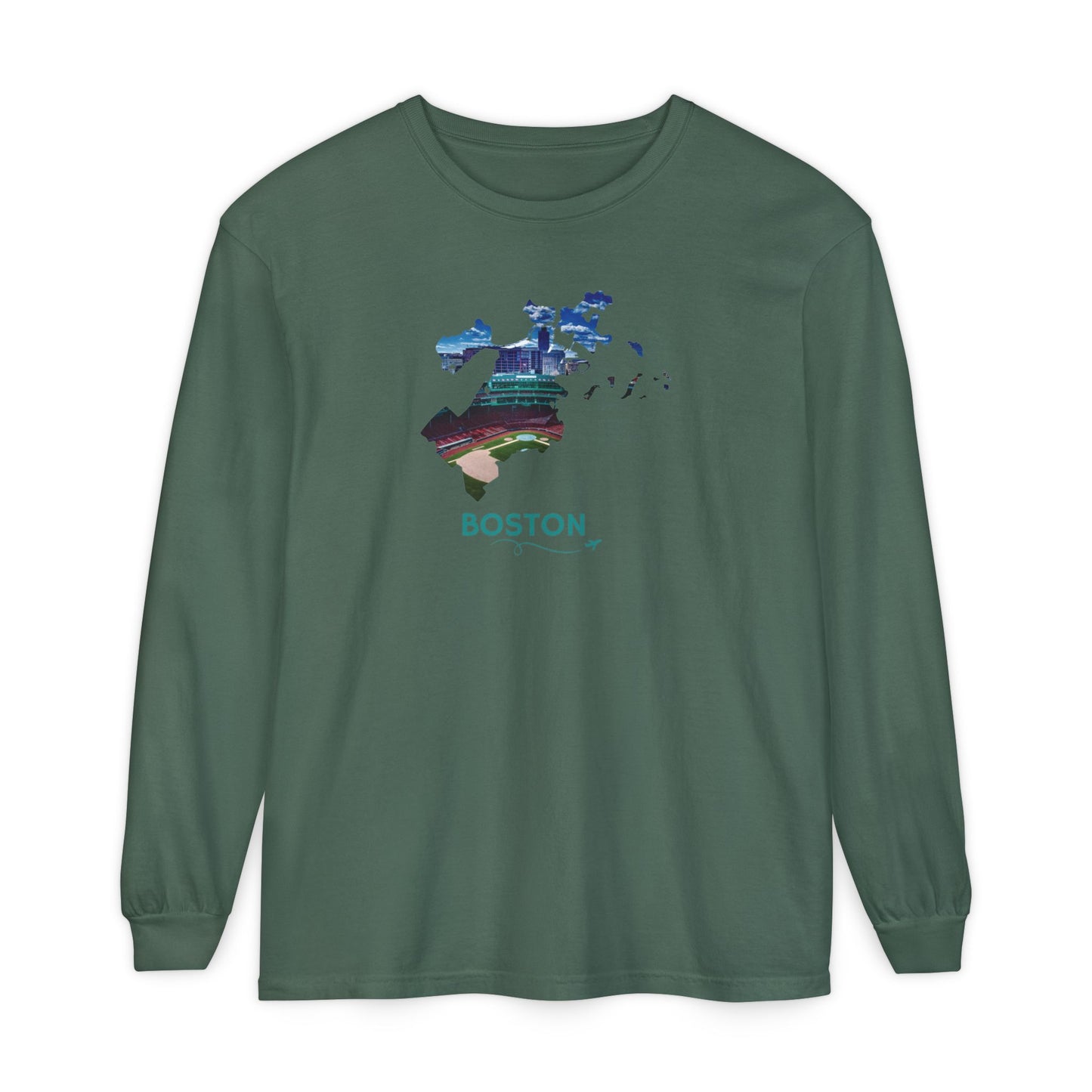 Fenway Park Long Sleeve Shirt | Boston City Outline Tee