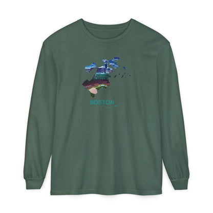 Fenway Park Long Sleeve Shirt | Boston City Outline Tee