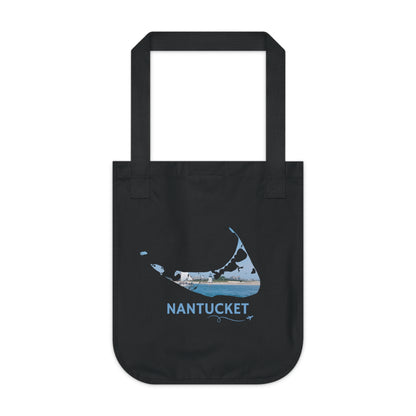 Nantucket Tote Bag | Brant Point Lighthouse & Harbor Coastal Design