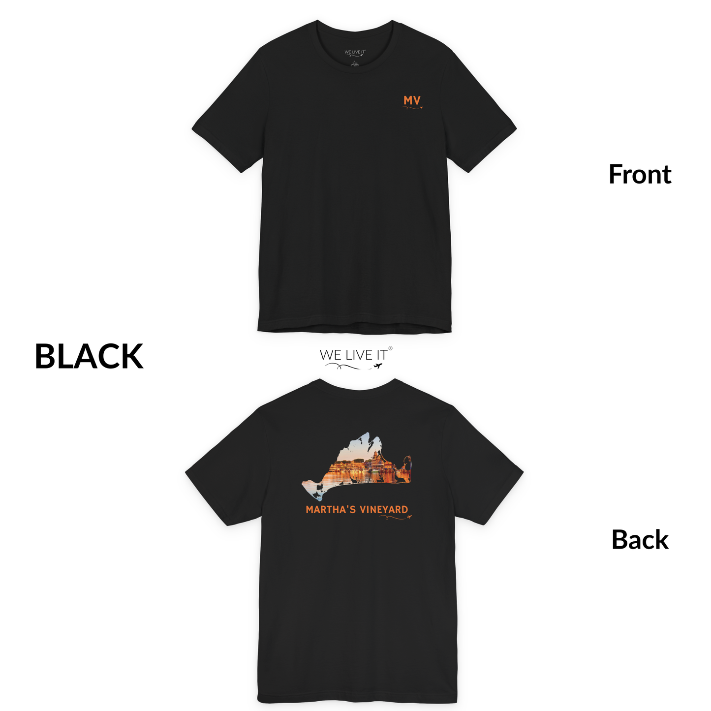 Martha’s Vineyard T-Shirt | Oak Bluffs Harbor Sunset